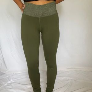 Army Green Full Length Leggings